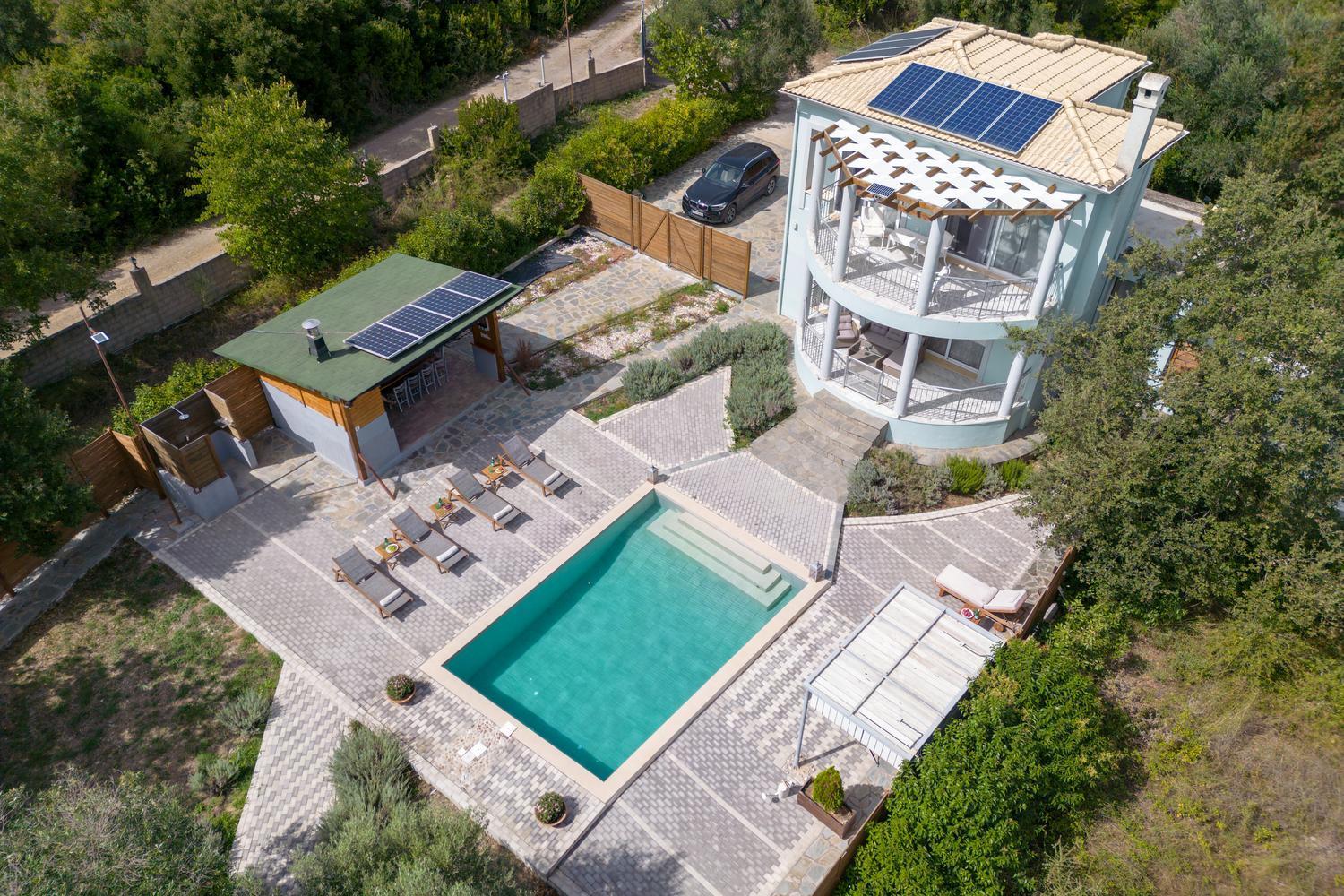 Villa Serenity - Off Grid Villa Pouládes エクステリア 写真